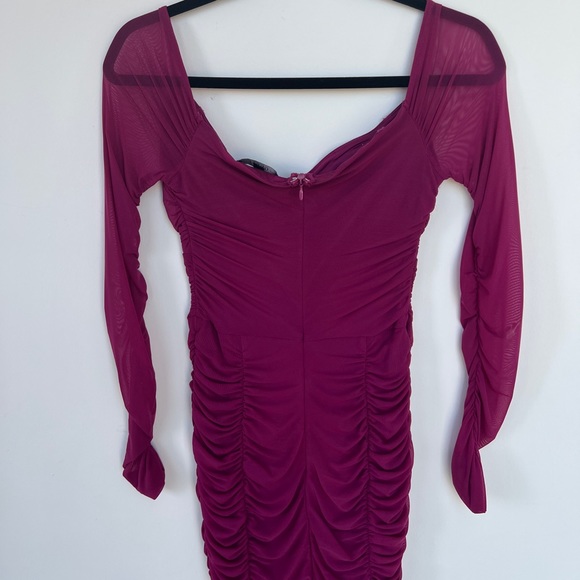 Guess berry mesh long sleeve mini - Picture 3 of 4